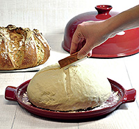 Форма для выпечки хлеба керамическая 33,5x28,5x16,5 см с крышкой и лопаткой