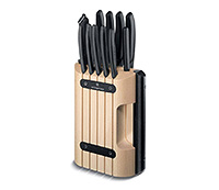Набор кухонных ножей 11 предметов на деревянной подставке
