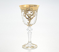 Набор бокалов для вина из богемского стекла (фужеры) 170 мл