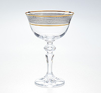 Набор креманок для мартини из богемского стекла 180 мл