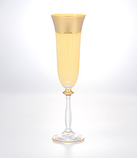 Набор бокалов для шампанского из стекла (фужеры) 190 мл