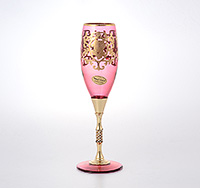 Набор бокалов для шампанского из стекла (фужеры) 230 мл