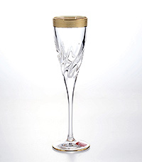Набор бокалов для шампанского из стекла (фужеры) 120 мл