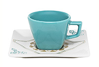 Кофейная чашка с блюдцем из керамики (Шапо кофейное или пара) 75 мл