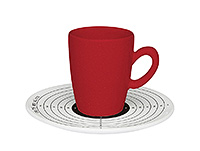 Набор кофейных чашек с блюдцами керамических (Набор кофейных пар или шапо) 90 мл