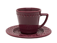 Набор чайных чашек с блюдцами керамических (Набор чайных пар или шапо) 250 мл