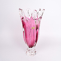 Ваза для цветов (цветочница) из стекла 35 см
