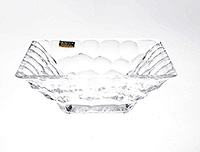Конфетница из богемского стекла (Ваза для конфет) 17,5 см