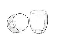 Набор бокалов для виски из стекла (стаканы) 171 мл