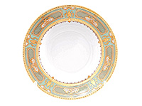 Набор глубоких (суповых) фарфоровых тарелок 22 см
