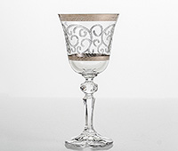 Набор бокалов для красного вина из богемского стекла (фужеры) 170 мл