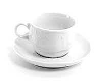 Кофейная чашка с блюдцем фарфоровая (Шапо кофейное или пара) 110 мл