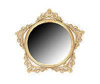 Зеркало настенное из бронзы 34x32 см