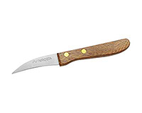 Нож кухонный для чистки овощей из нержавеющей стали и дерева 16 см