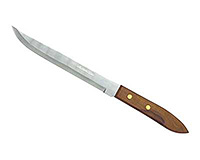 Нож кухонный для мяса из нержавеющей стали и дерева 29 см