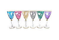 Набор бокалов для вина из стекла (фужеры)