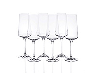 Набор бокалов для шампанского из стекла (фужеры) 350 мл