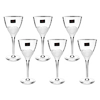 Набор бокалов для вина из хрустального стекла (фужеры) 210 мл