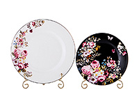Набор тарелок разного размера из костяного фарфора (Садо) 12 предметов