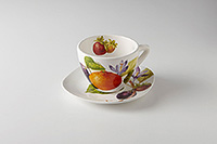 Чайная чашка с блюдцем керамическая (Шапо чайное или пара) 400 мл
