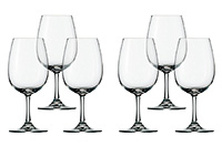 Набор бокалов для вина из хрустального стекла (фужеры) 350 мл