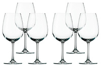 Набор бокалов для вина из хрустального стекла (фужеры) 540 мл
