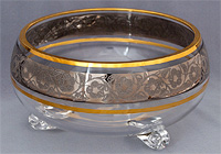 Варенница (Ваза для варенья) из богемского стекла 11 см