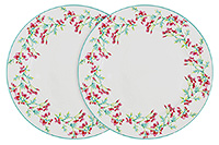 Набор фарфоровых тарелок 27 см обеденных