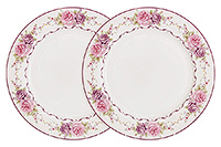 Набор тарелок из костяного фарфора 26,5 см обеденных
