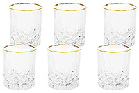 Набор бокалов для виски из стекла (стаканы) 125 мл
