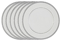 Набор из костяного фарфора тарелок подстановочных 27 см