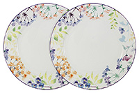 Набор тарелок из костяного фарфора 27 см обеденных