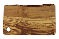 Разделочная доска из оливкового дерева с необработанным краем 32х20х1,6 см