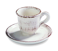 Кофейная чашка с блюдцем керамическая (Шапо кофейное или пара) 100 мл