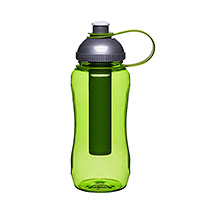 Спортивная бутылка из пластика 24x8x7 см с охлаждающим элементом