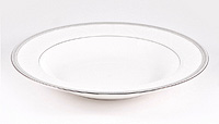 Набор глубоких (суповых) из костяного фарфора тарелок 23 см