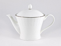 Заварочный чайник с крышкой из костяного фарфора 1000 мл