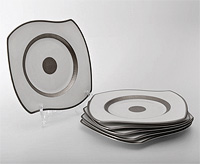 Набор фарфоровых тарелок 25,5 см