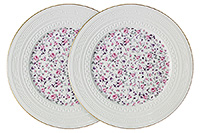 Набор обеденных тарелок из костяного фарфора 27 см