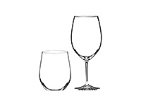 Набор фужеров (бокалов) из хрустального стекла для дегустации красных и белых вин