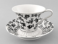 Чайная чашка высокая с блюдцем фарфоровая (Шапо чайное или пара) 200 мл