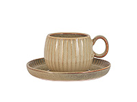 Чайная чашка с блюдцем из керамики (Шапо чайное или пара) 180 мл