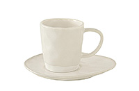 Чайная чашка с блюдцем из фарфора (Шапо чайное или пара) 250 мл