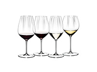 Набор фужеров (бокалов) из хрусталя для дегустации красных и белых вин