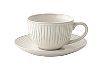 Чайная чашка с блюдцем из фарфора (Шапо чайное или пара) 250 мл
