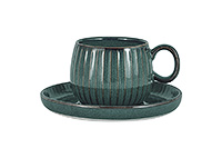 Чайная чашка с блюдцем из керамики (Шапо чайное или пара) 180 мл