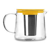 Заварочный чайник с крышкой стеклянный 1500 мл с фильтром
