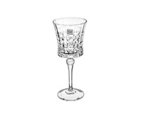 Набор бокалов для вина из стекла (фужеры) 270 мл