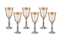 Набор бокалов для вина из стекла (фужеры) 250 мл