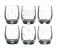 Набор бокалов для виски из богемского стекла (стаканы) 300 мл